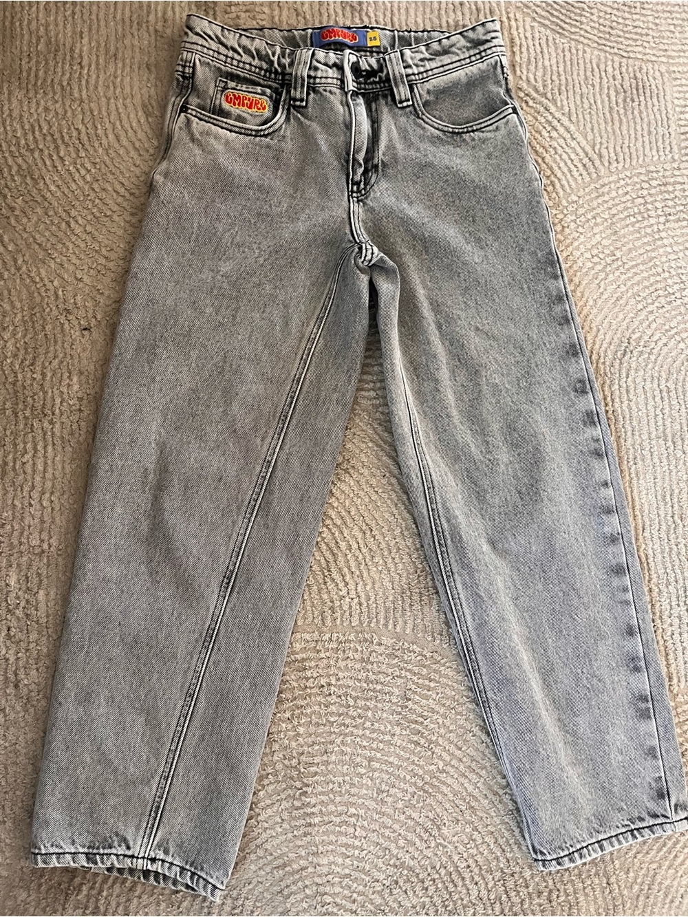 Empyre Light Grey Kids Straight-Leg Jeans